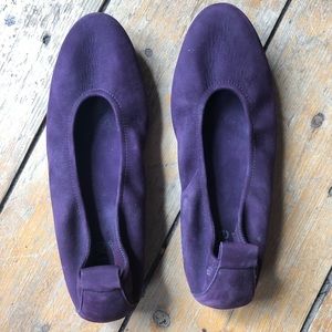 Arche Purple Suede Ballet Flats